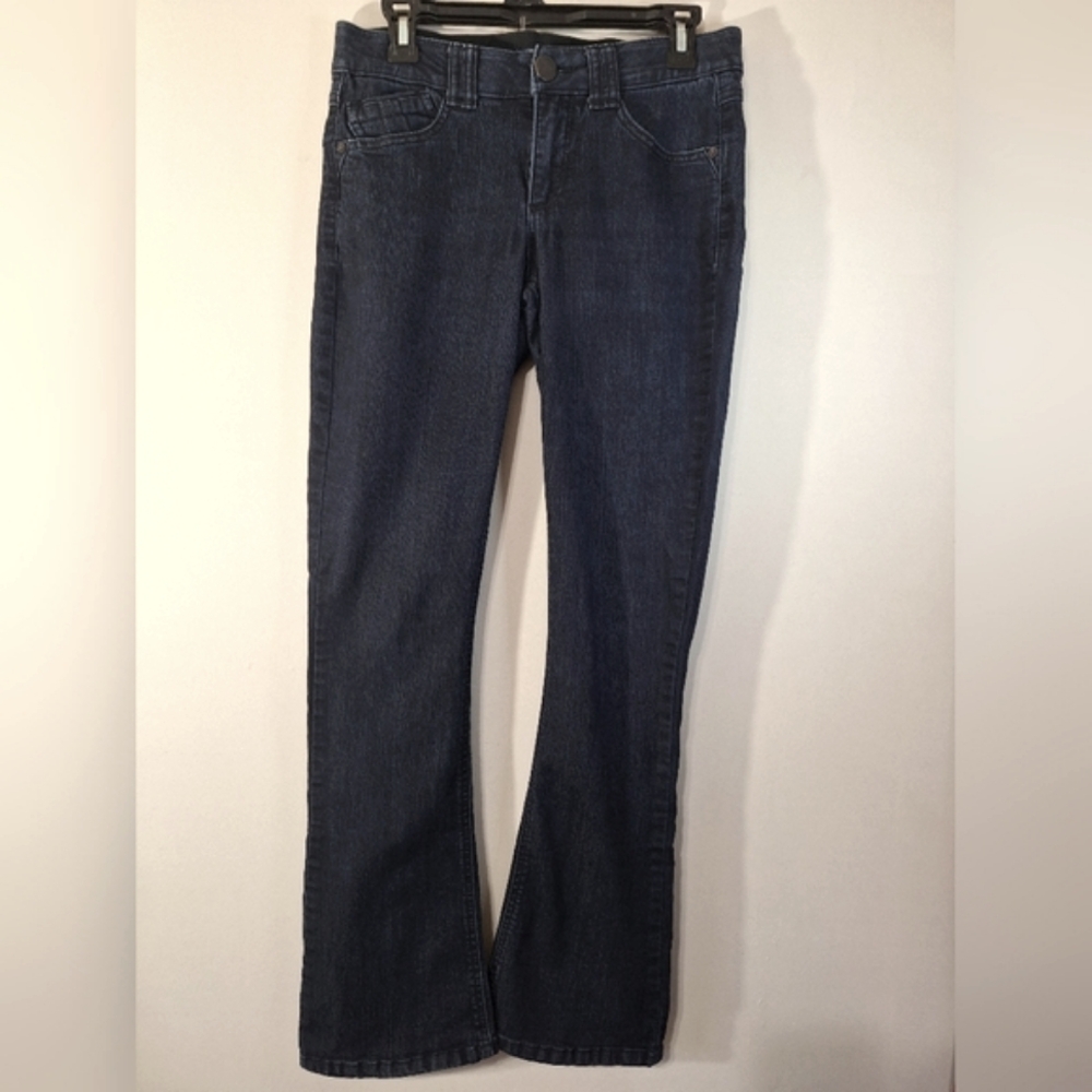 Democracy 4 Ab Solution Mid rise Itty Bitty Boot Cut Dark Indigo Wash